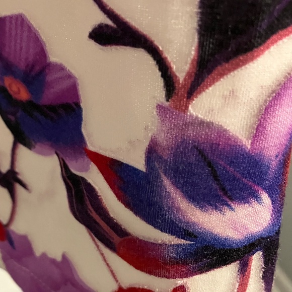 Gabby Skye Floral Mini Dress - Purple and Red - Picture 14 of 16